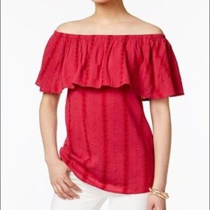 Style & Co. Off The Shoulder Shirt
